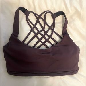 Mauve sports bra